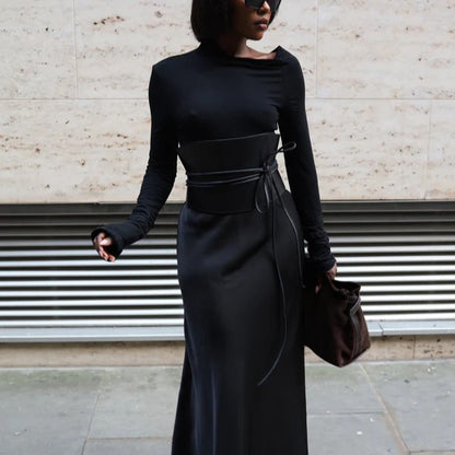 Asymmetrical Cold Shoulder Long Sleeve Top