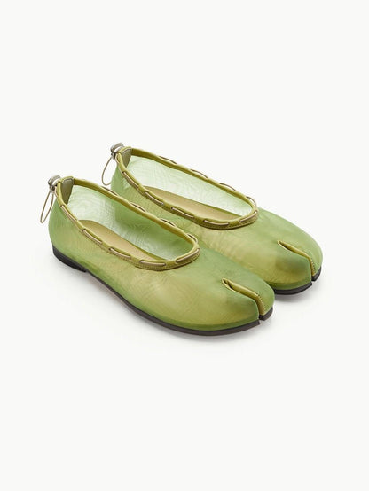 Pig Feet Shoes Mesh Air String Flat