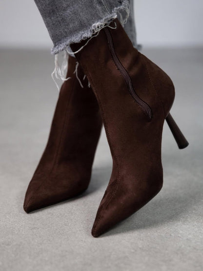 Elegant Suede Ankle Sock - Style Boots
