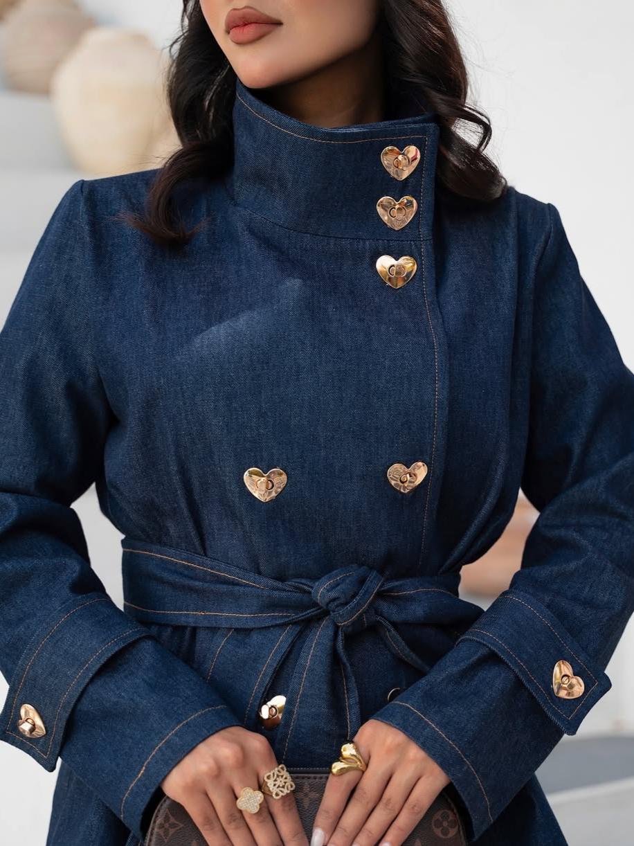 Chic Denim Two-Piece Set