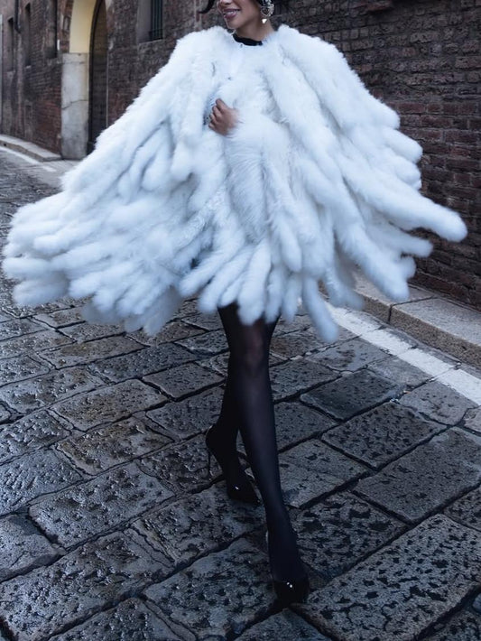 Trendy Oversized Faux Fur Coat