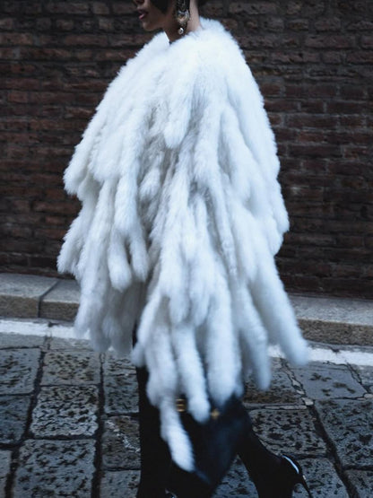 Trendy Oversized Faux Fur Coat