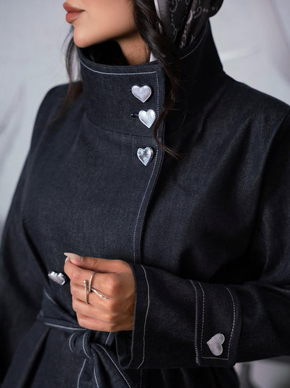 Chic Denim Two-Piece Set