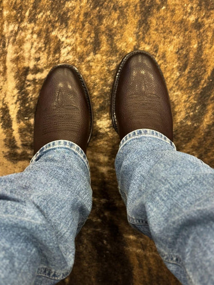 Men's Genuine Leather Round Toe Chelsea Boots