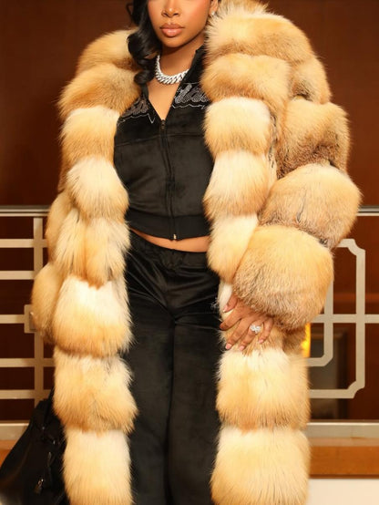 Luxe Golden Island 3in1 fox fur Coat