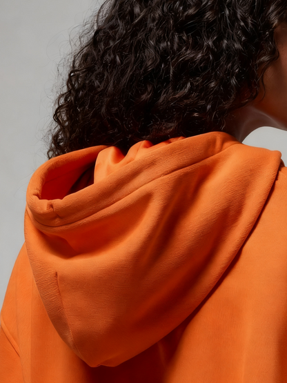 Oversized Cropped Zip-Up Hoodie & Wide-Leg Sweatpants