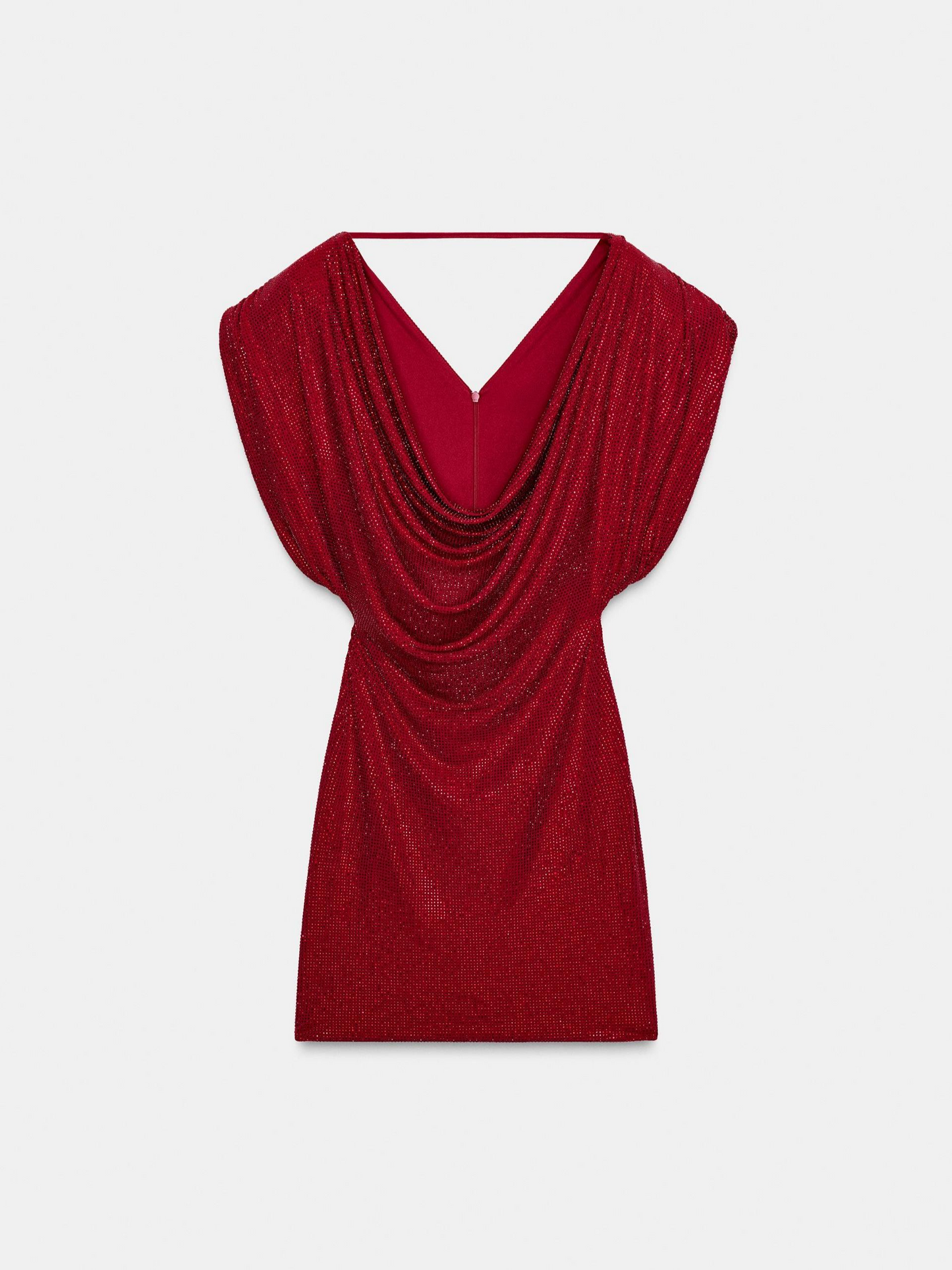 Scarlett Sequin Cowl Neck Backless Party Cocktail Gown