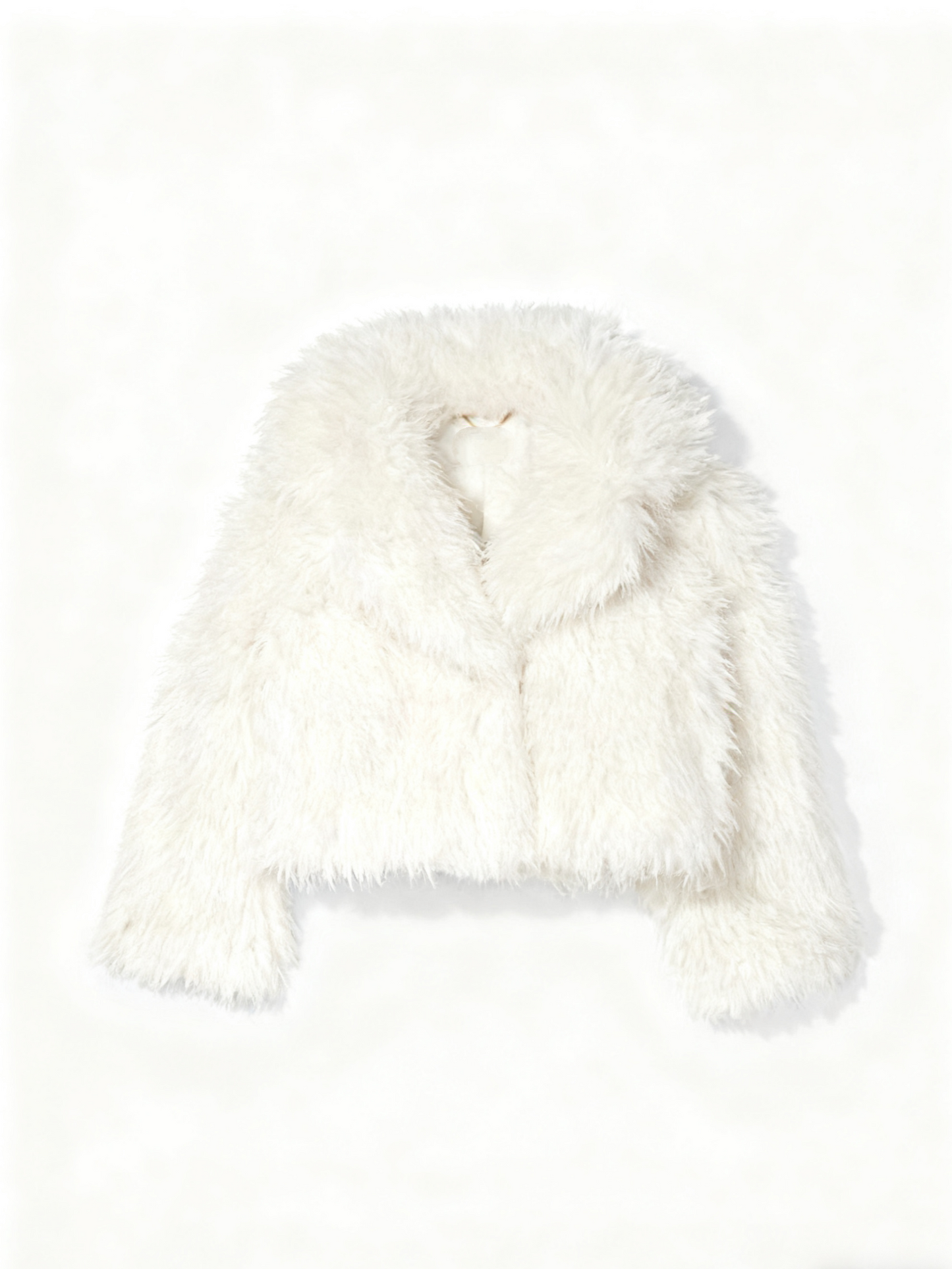 Cropped Faux Fur Coat