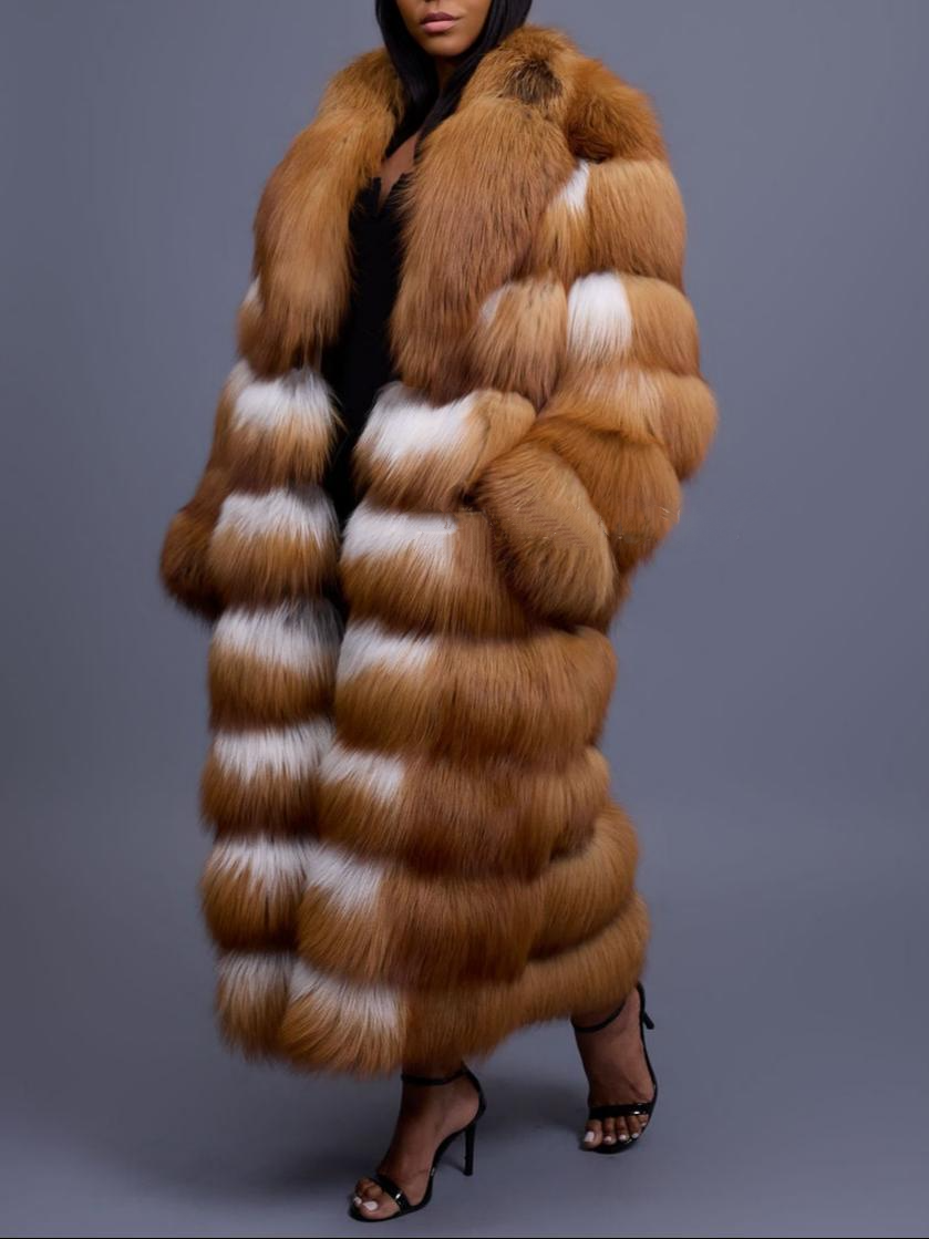 Full Length Red Fox Fur Coat
