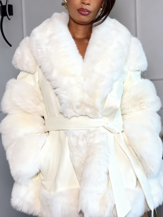 Waisted Plush Jacket