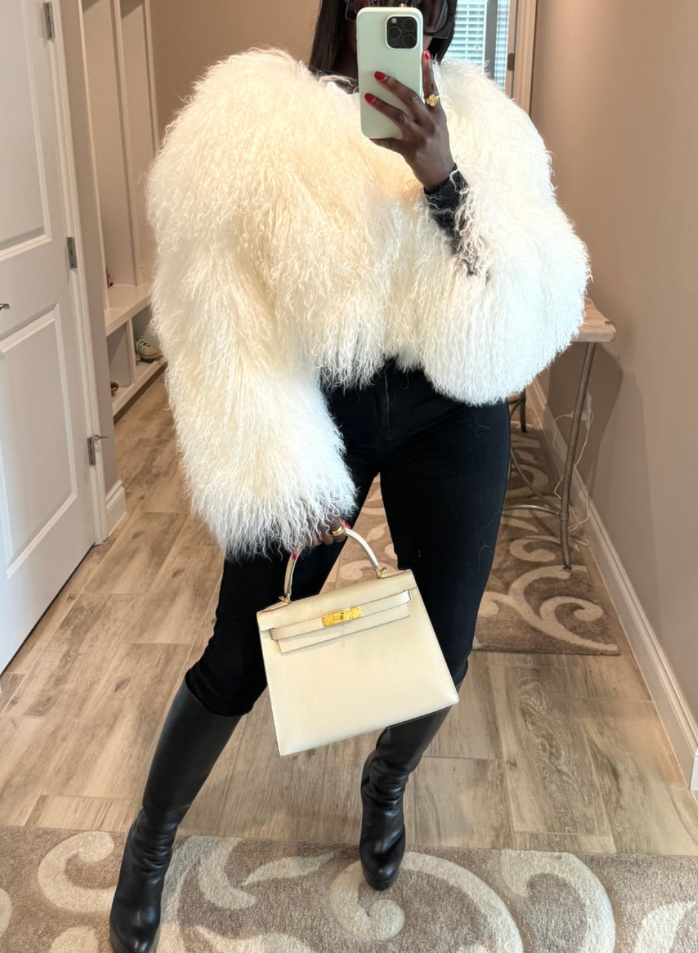 Mongolian Faux Fur Jacket