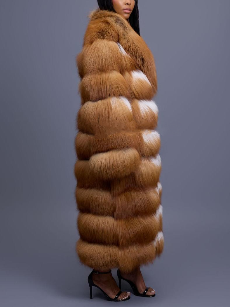 Full Length Red Fox Fur Coat