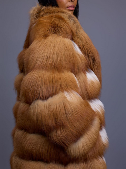 Full Length Red Fox Fur Coat