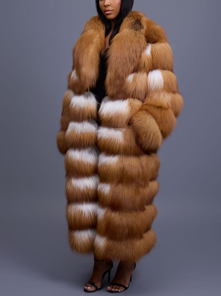 Full Length Red Fox Fur Coat