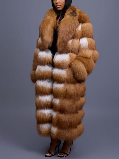 Full Length Red Fox Fur Coat