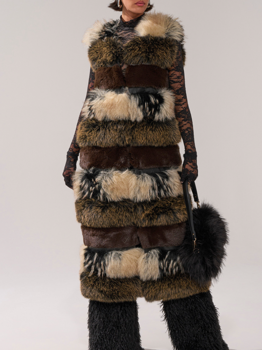 Stylish Plush Fox Fur Vest